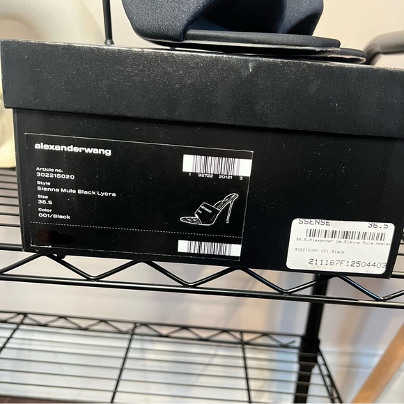 Alexander Wang Black Lycra Sienna Mule - Picture 4 of 8